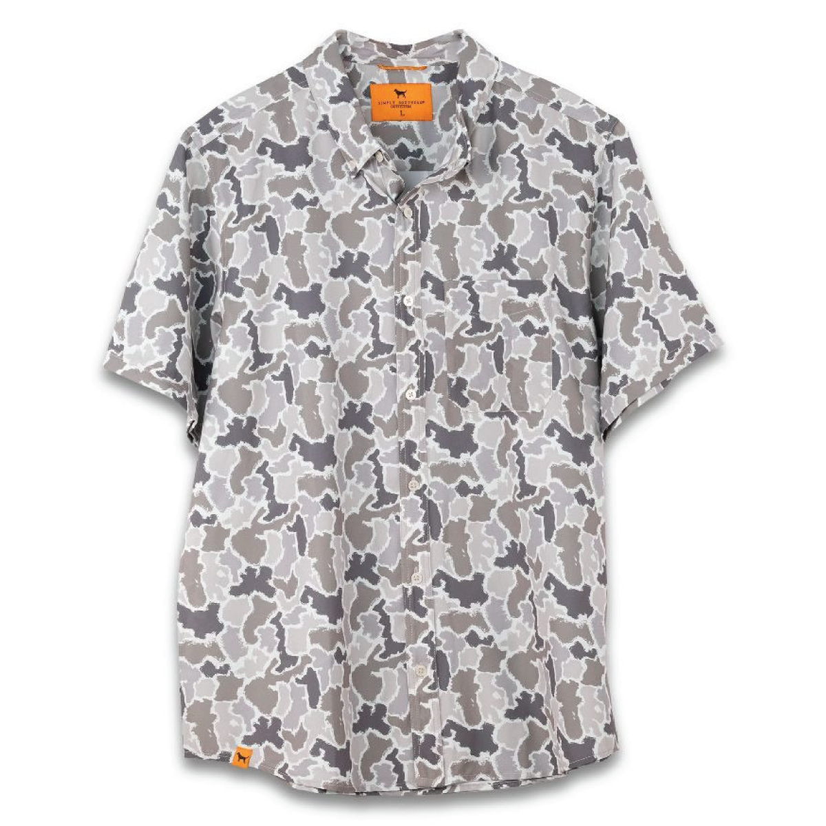 Simply Southern® Grey Camo Button Up